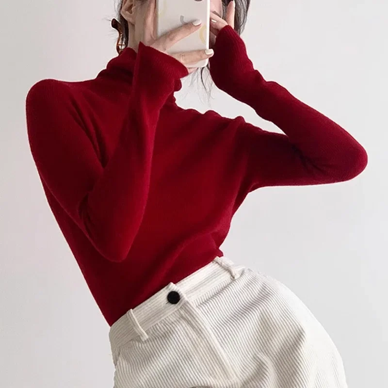 Трикотажный свитер-поло с высокой эластичностью и внутренним слоем Осень-зима 2023