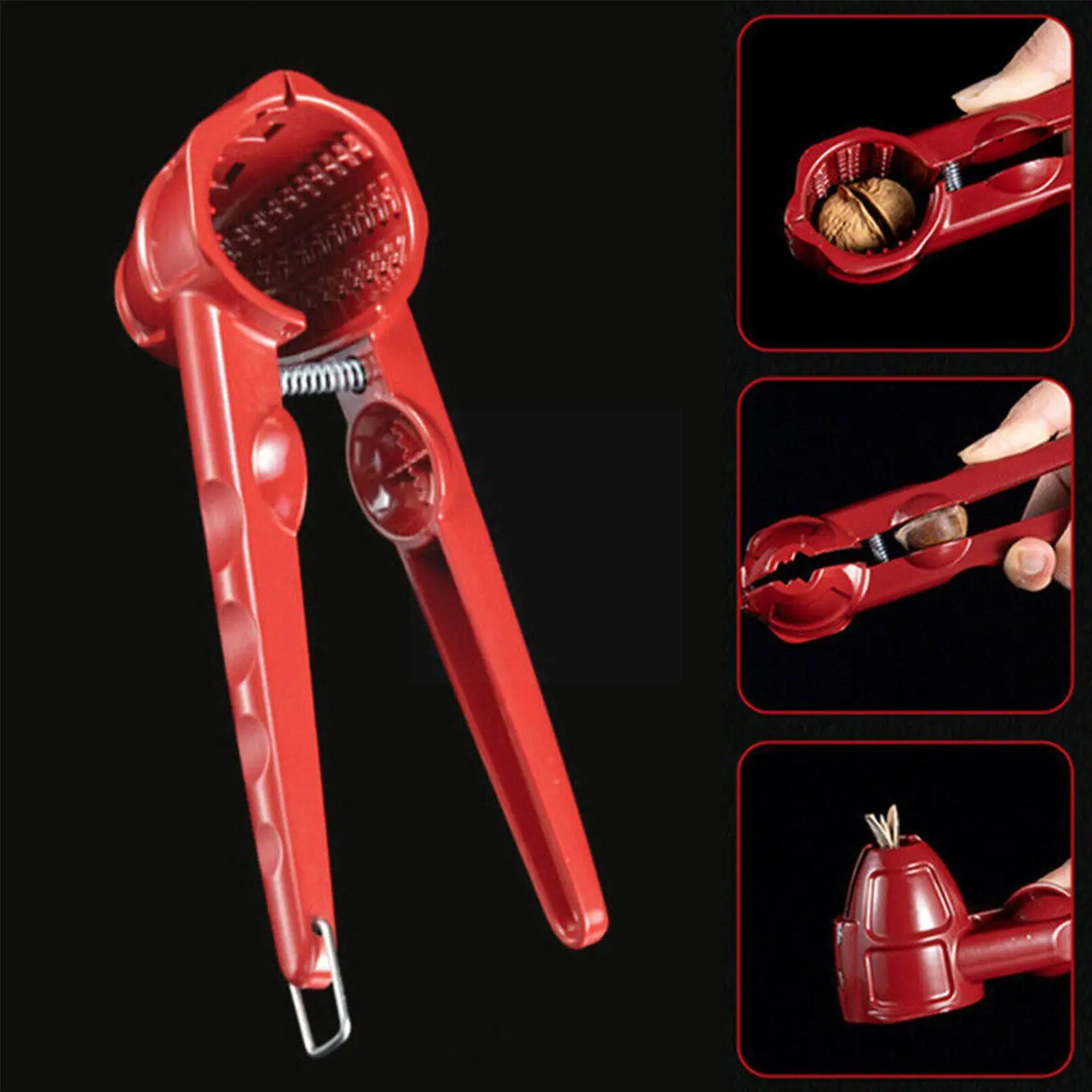 

Alloy Crack Almond Walnut Hazel Filbert Nut Kitchen Nutcracker Sheller Clip Clamp Plier Cracker Pecan Hazelnut Crack Tools New