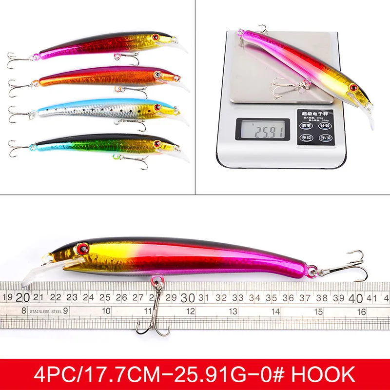 Hard Fishing Lures Kit Set Topwater Hard Baits Minnow Crankbait  Swimbait for Bass Pike Fit Saltwater and Freshwater enlarge