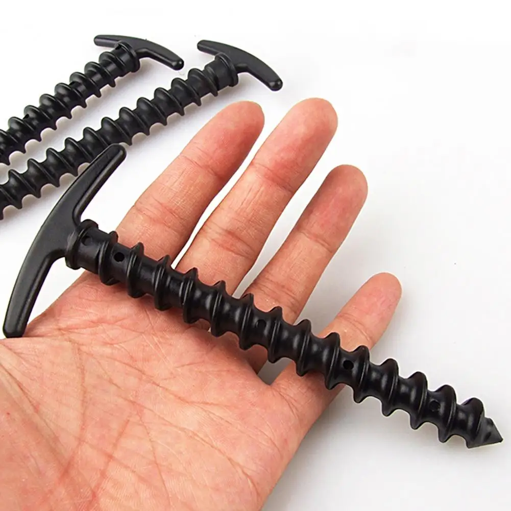 

4 шт./компл. практичные надежные антидеформированные спиральные заземляющие анкеры высокой твердости для походной палатки