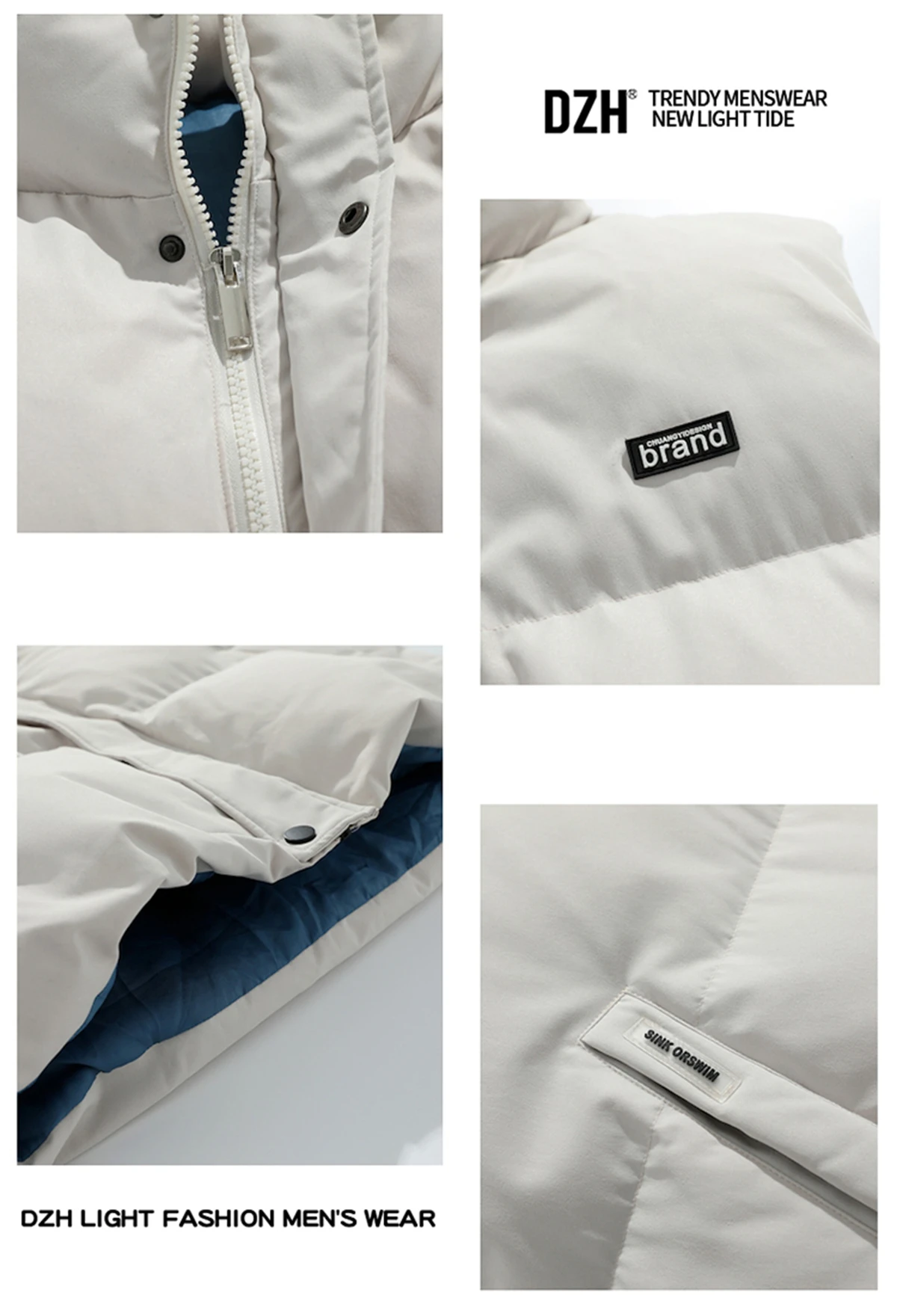 Couple's Down Cotton Vest Wear 2022 New Large Loose Waistcoat Students' Men and Women's Jacket