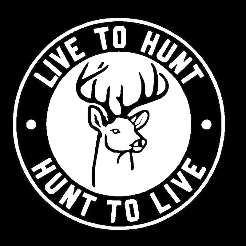 LIVE TO HUNT DEER TRUCK ВИНИЛОВАЯ НАКЛЕЙКА Автомобильный внедорожник 4X4 Buck Doe REDNECK Охота