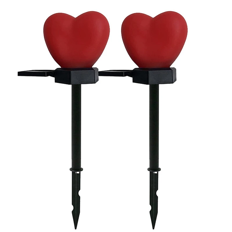 

Solar Ground Plug Light Outdoor Lawn Heart Shaped Garden Light LED Landscape Valentine'S Day Decoration