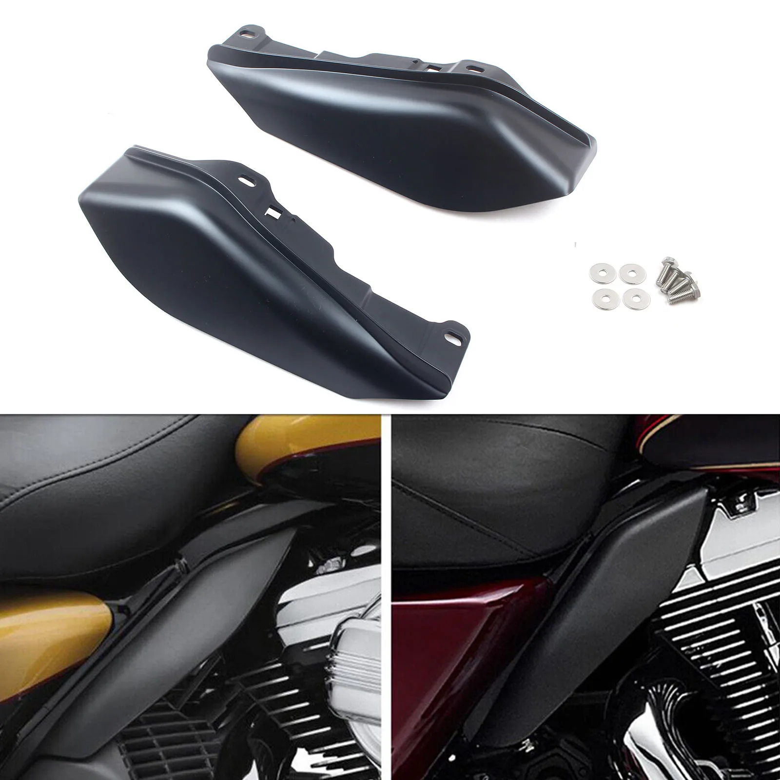 Воздушный дефлектор средней рамы мотоцикла под сиденьем двигателя для Harley Touring