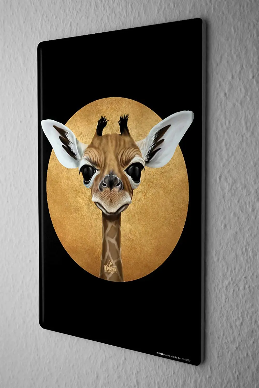 

С 2004 жестяной знак для детской комнаты, голова жирафа, ямы, хамманна, жирафа