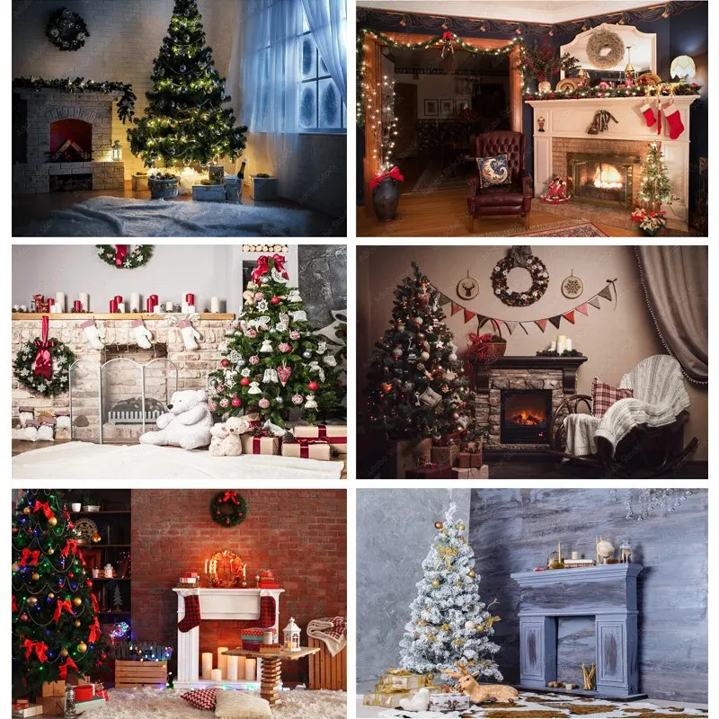 

Vinyl Christmas Theme Photography Background Snowman Christmas tree Children Backdrops For Photo Studio Props 211114 BLBL-03