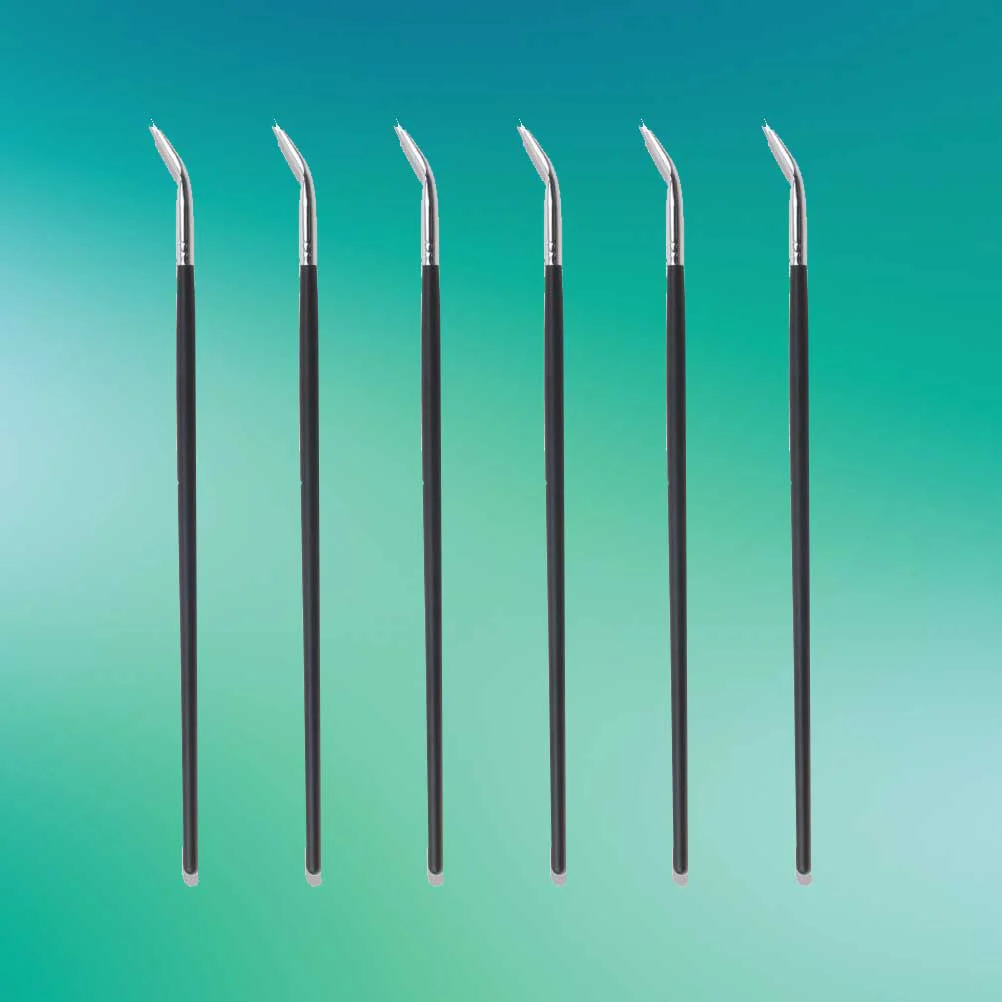 

6pcs Eyeliner Cream Brushes Long Handle Soft Manmade Fiber Eyeliner Brush Brush Makeup Brush for Women Girls