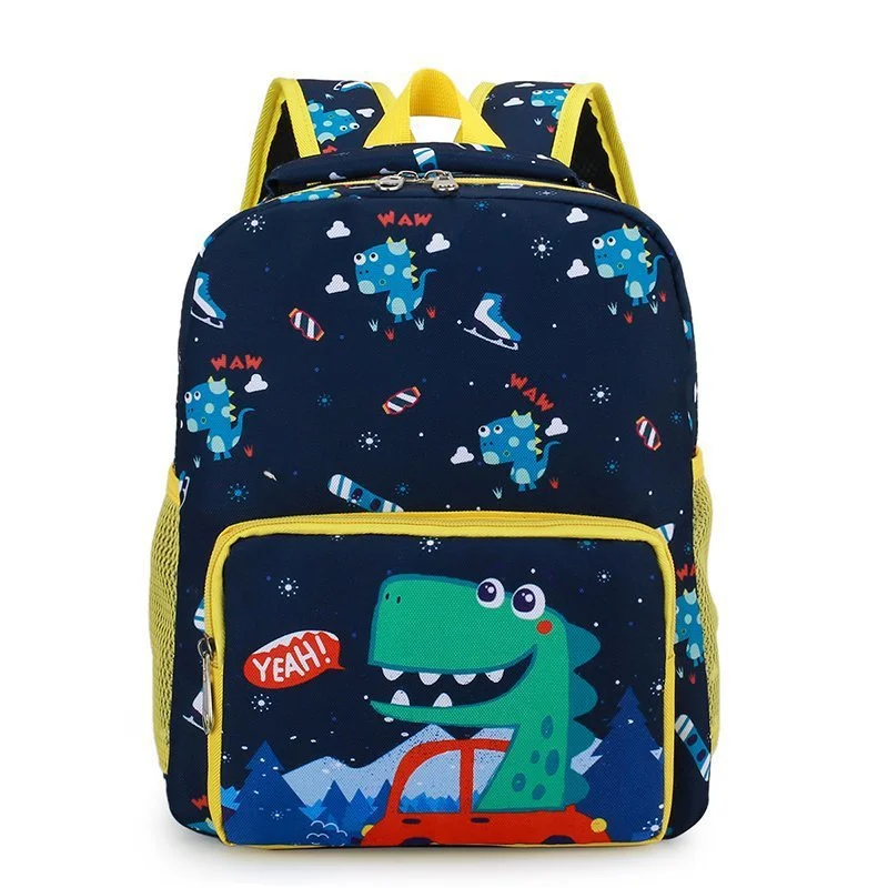 High-capacity Cute Cartoon Dinosaur Girls Boys Kindergarten School Bags New Children Nylon Lightweight Backpacks Drop Shipping