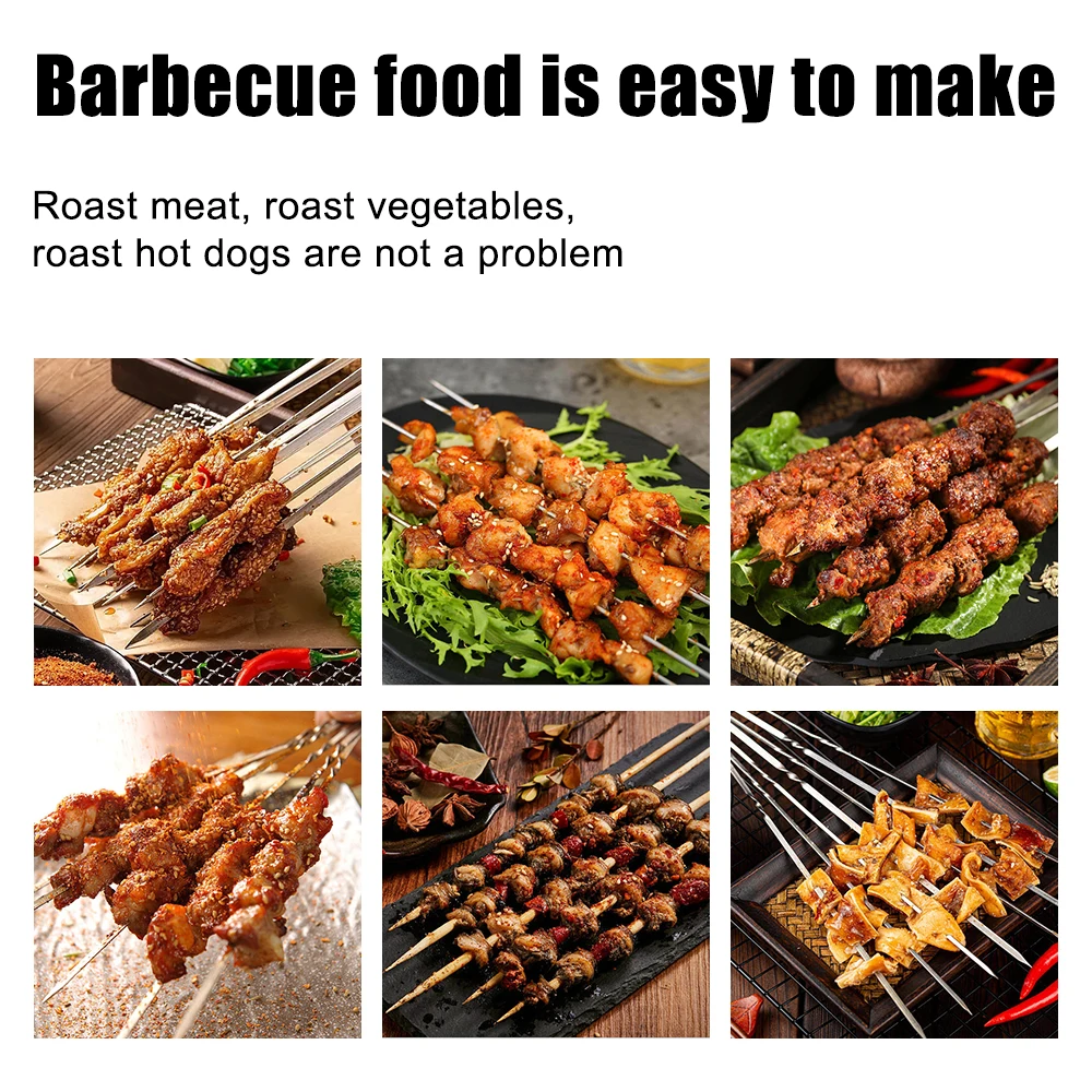 21 65-дюймовые Вилки Для Шашлыка С Длинной Ручкой Деревянные Щипцы Иглой Из