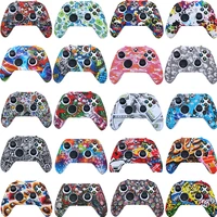 camouflage silicone handle cover gamepad joystick skin grip cover for xbox series s x gaming controller protective guard shell
