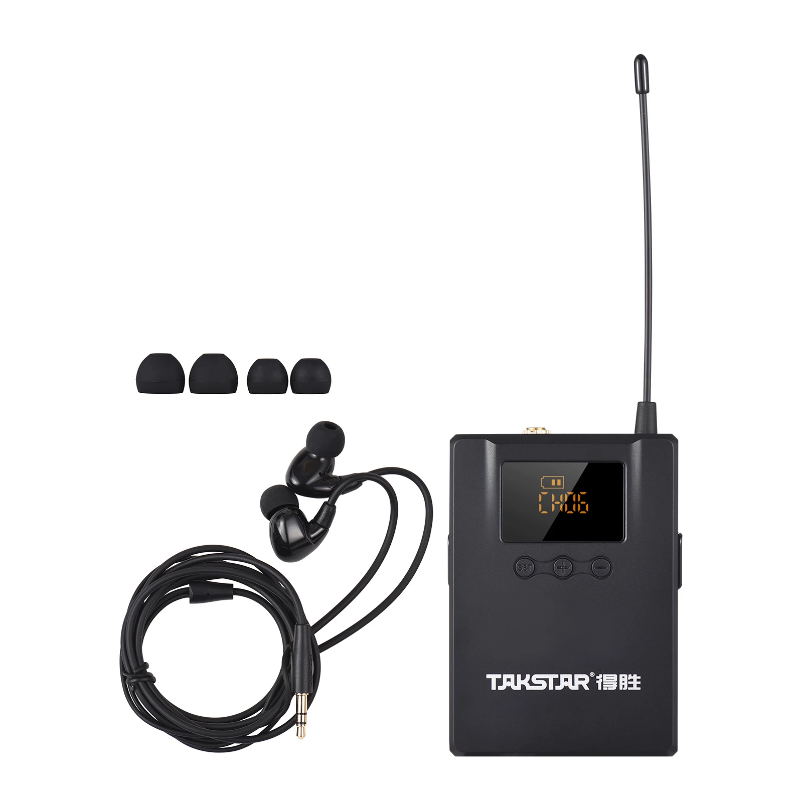 

TAKSTAR WPM-300R беспроводной аудиоприемник UHF Bodypack приемник светодиодный цифровой дисплей для сцены студии одновременная интерпретация