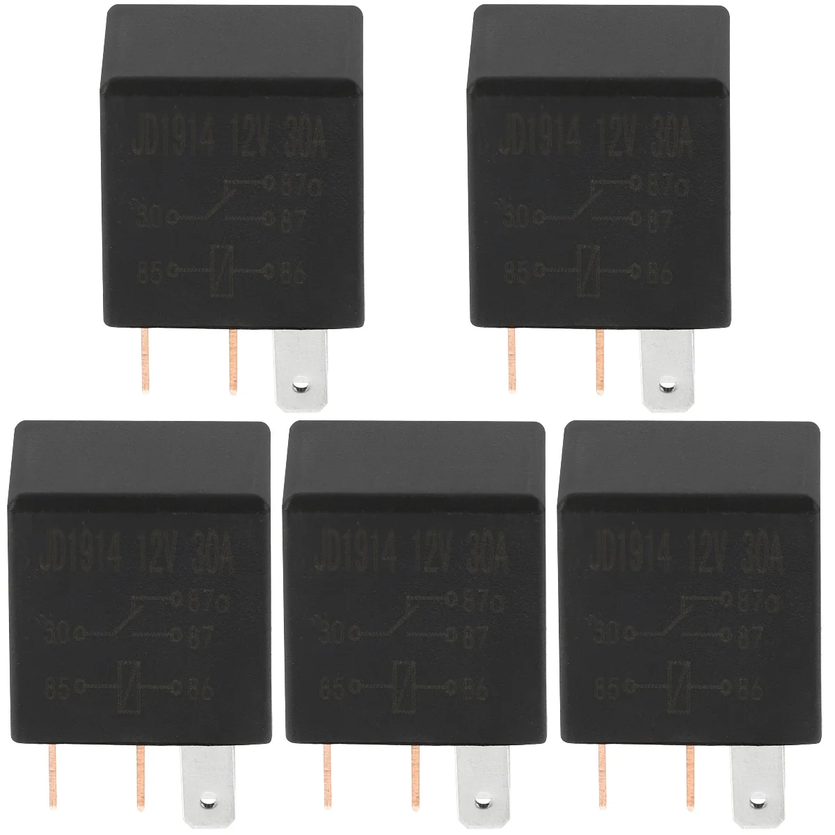 

5pcs Car Relay 12V 30A Micro Relay 5 Pin Automotive Changeover Contacts Relay
