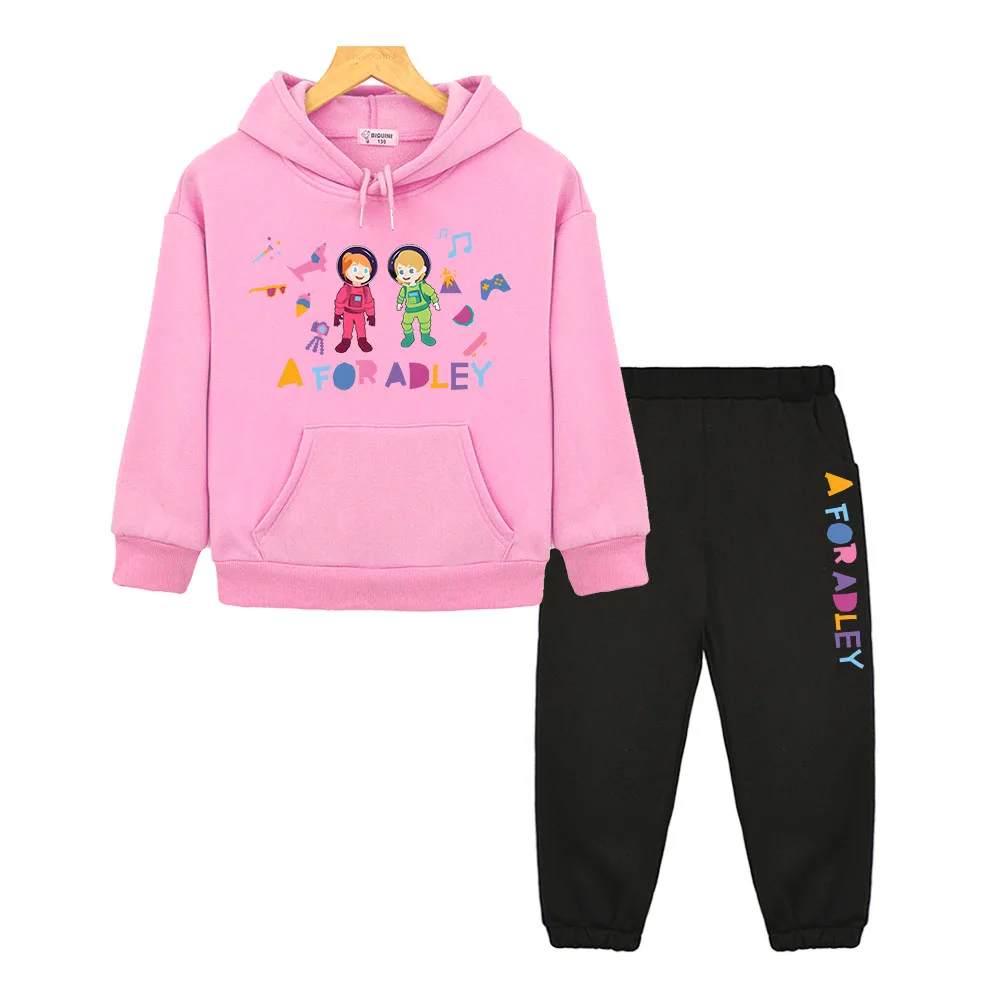 

Свитшот A для Adley с милым рисунком, повседневные милые свитшоты с длинным рукавом для мальчиков и девочек, осень/зима, пуловеры с капюшоном