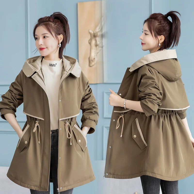 

Pai Overcoming Women's 2023 New Winter Mid length Cotton Coat Detachable Inner Tank Cotton Coat Thick Winter Coat