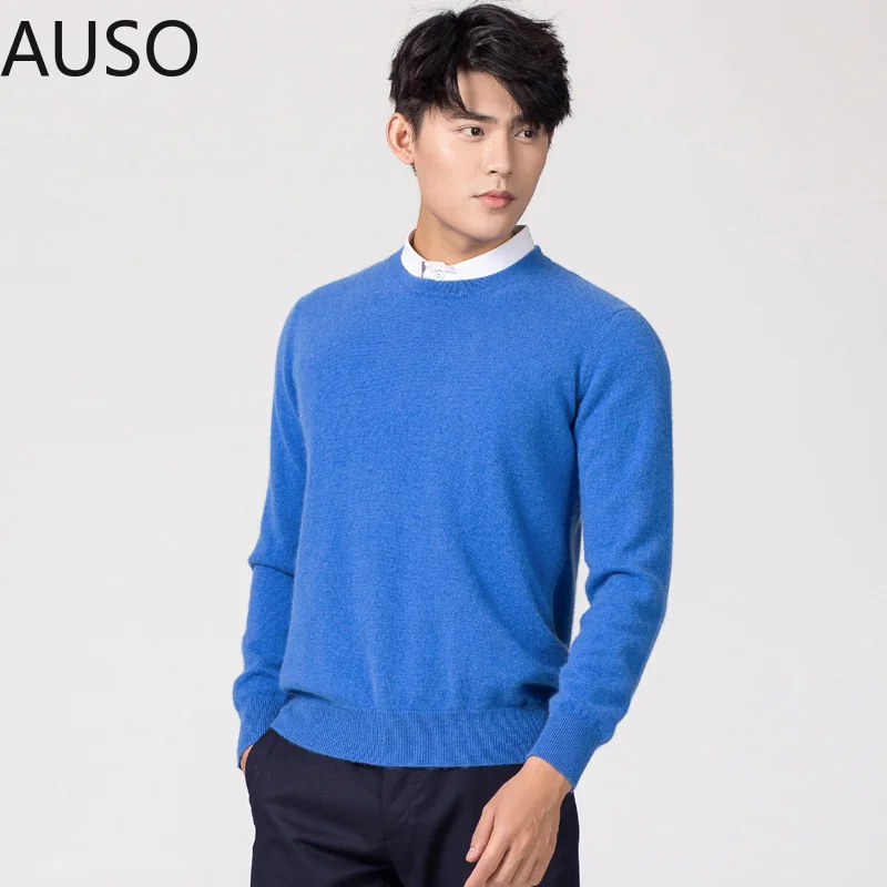 

Man Pullovers Winter New Fashion Oneck Sweater Cashmere and Wool Knitted Jumpers Men Woolen Clothes Hot Sale Standard Male Tops