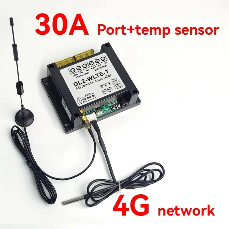 Фото DL2-WLTE-TVC Smart 4G LTE Controller 30A Релейный переключатель большой мощности для набора включения/выключения двигателя SMS WEB APP Управление сигналом сбоя питания Сигнализация №2