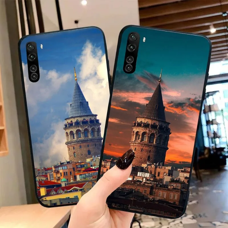 Турция Galata Kulesi чехол для телефона для OPPO Find X5 X3 X2 A93 Reno 8 7 Pro A74 A72 A53 мягкий черный чехол для телефона