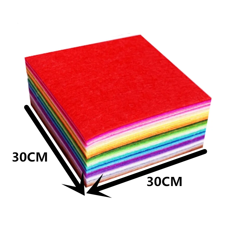 

40 листов 30 см большой размер войлочная ткань для рукоделия полиэфирная ткань нетканая войлочная ткань швейное ремесло кукла игрушка украше...