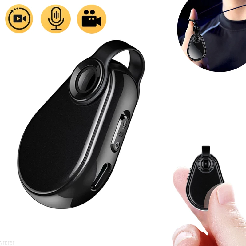 

Mini Micro HD 1080p Wearable small Video Camera Espia Video Voice Recorder Body Cam Sport Clip Necklace Support 64GB TF Card
