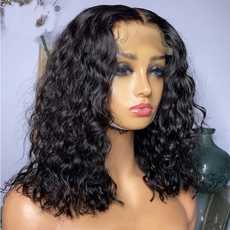 180%Density 26Inch Long Kinky Curly Synthetic Lace Front Wig For Black Women With Baby Hair High Temperatur Fiber Hair Daily Wig