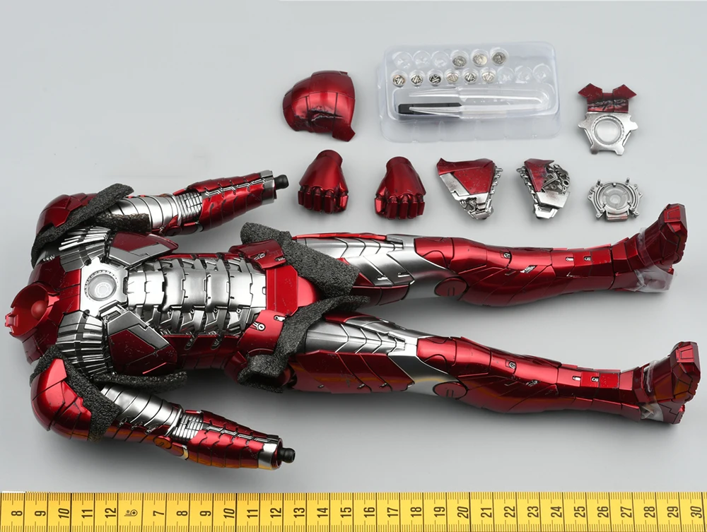 

1/6 Hottoys HT MMS400D18B Superhero Series Battle Mech MK5 Tony War Cheat Full Set Armor Model For Fans DIY Collect