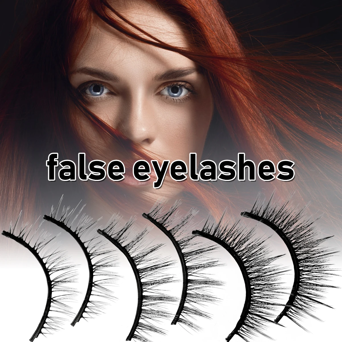 

1 Pair Natural False Eyelashes Reusable Self-Adhesive Glue-free Natural Fluffy Bushy Long Slender False Eyelashes Daily Use