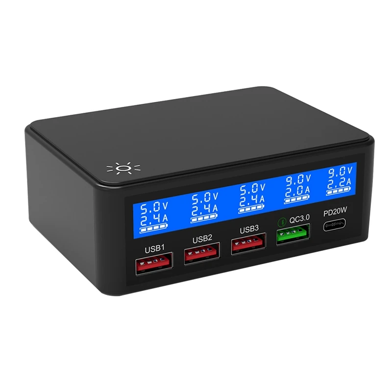 

Лучшие предложения USB многопортовое зарядное устройство HD ЖК интеллектуальный цифровой дисплей совместимый с различными электронными уст...