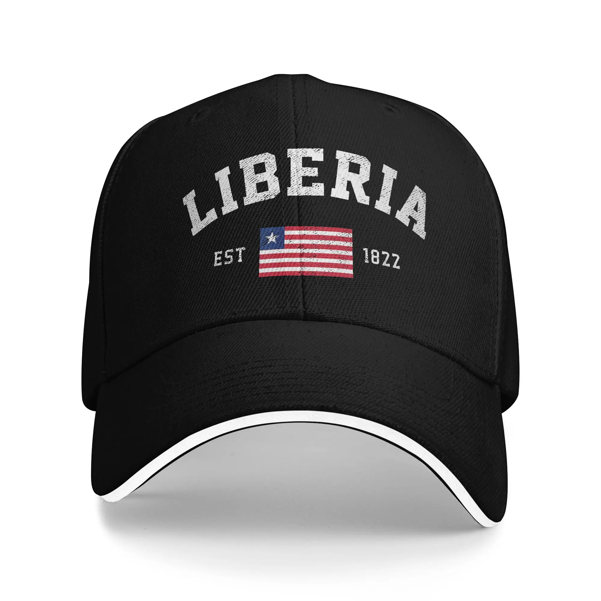 Фото Бейсбольная кепка Liberia Est в стиле Y2K, крутая кепка-тракер для женщин и мужчин, солнцезащитный козырек с принтом, бейсболки для спорта на открытом воздухе, подарок на день рождения №1