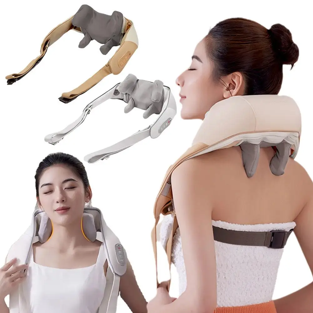 

2023 Neck And Shoulder Massager With Soothing Heat Body Back Relieve Massage Fatigue Device Relaxation Pain Cervical B0Y6