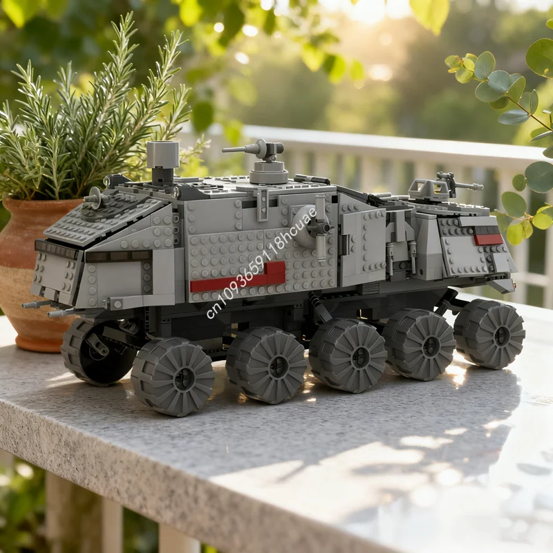 Фото 949 деталей MOC: Бюджетный, но мощный танк Turbo HAVw Star Battle – модель для сборки, архитектурный конструктор, идеальный подарок на фестиваль, игрушка-конструктор из кирпичиков №1