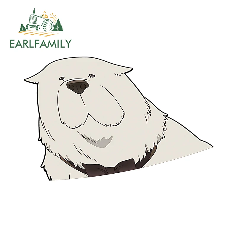 EARLFAMILY 13 см x 8 5 Borf PRO Family Chibi Peeker автомобильные аксессуары аниме собака интересные