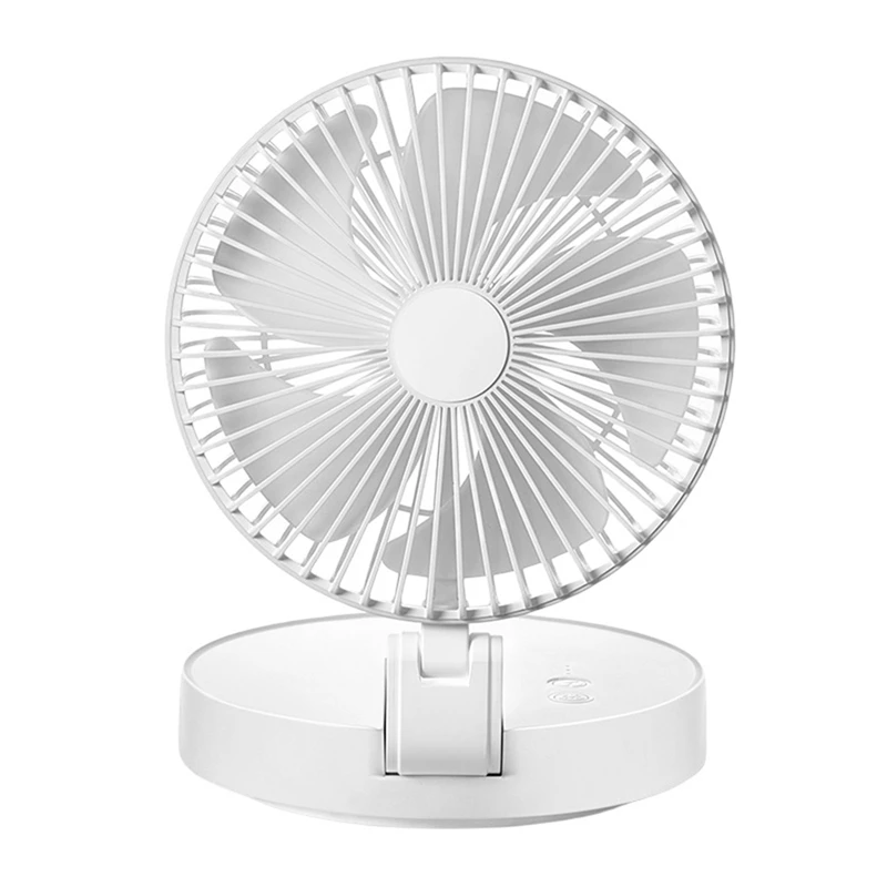 

Foldable Fan USB Rechargeable Desktop Small Fan With Night Light, Portable Fan For Office Home Outdoor