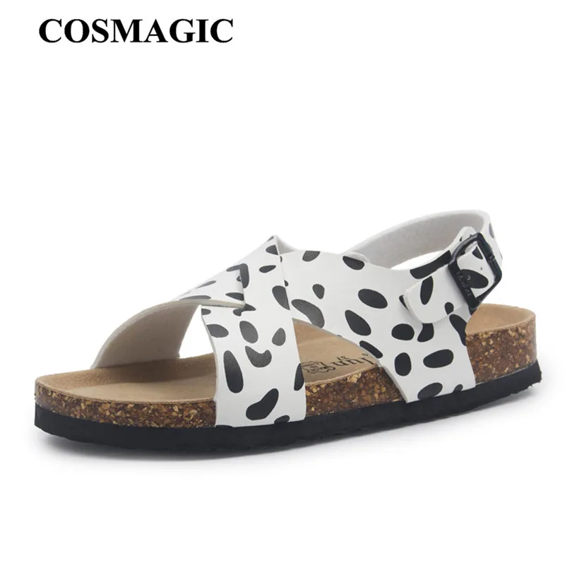 COSMAGIC новинка 2022 Женская Повседневная летняя обувь с ремешком на пряжке