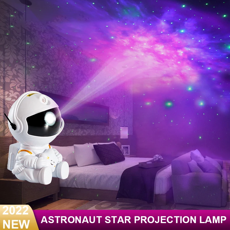 2022 NEW Astronaut Star Projector Astronaut Galaxy Starry Projector Night Light 360°Adjustable LED Lamp for Bedroom Room Decor