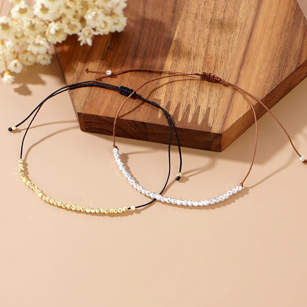 2 шт. новый набор 2024 Женские Ювелирные изделия из бисера Регулируемая Веревка