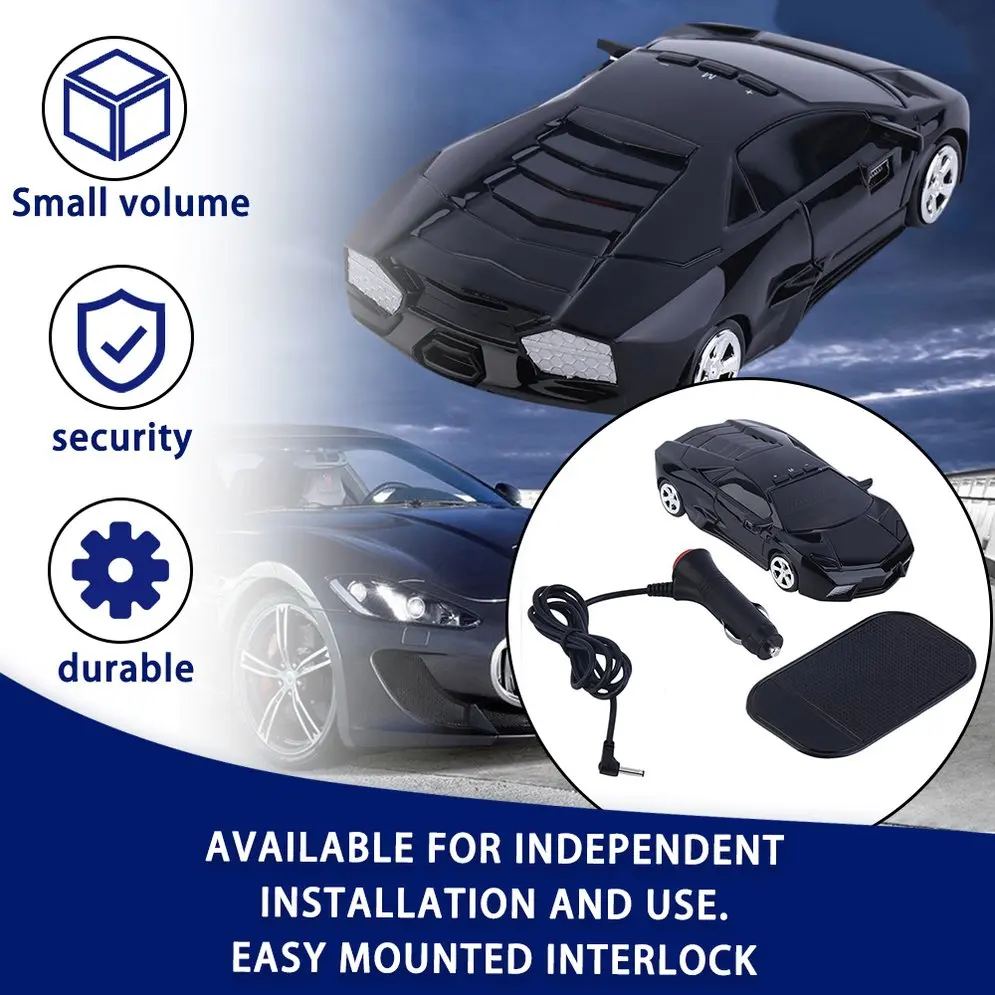 Популярный автомобильный радар с защитой на 360 ° лазерный фотодетектор черный