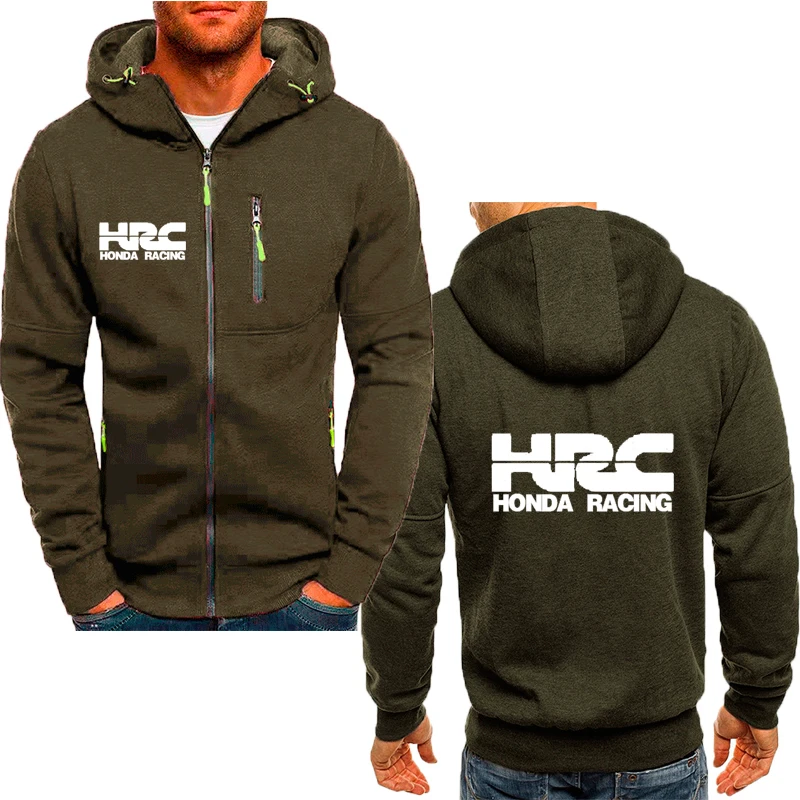 

Spring Autumn Mens Clothing High Quality Cotton Men's Zipper Cardigan HRC car logo print Fashion casual men's racing suit coat
