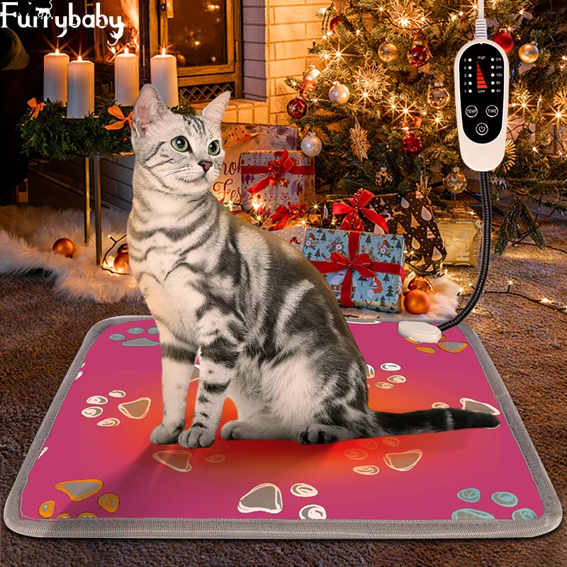 

Winter Warm Bed Pet Cat Adjustable Heating Pad For Dog Pet Electric Warm Mat Bed Waterproof Bite-resistant Wire heating pad