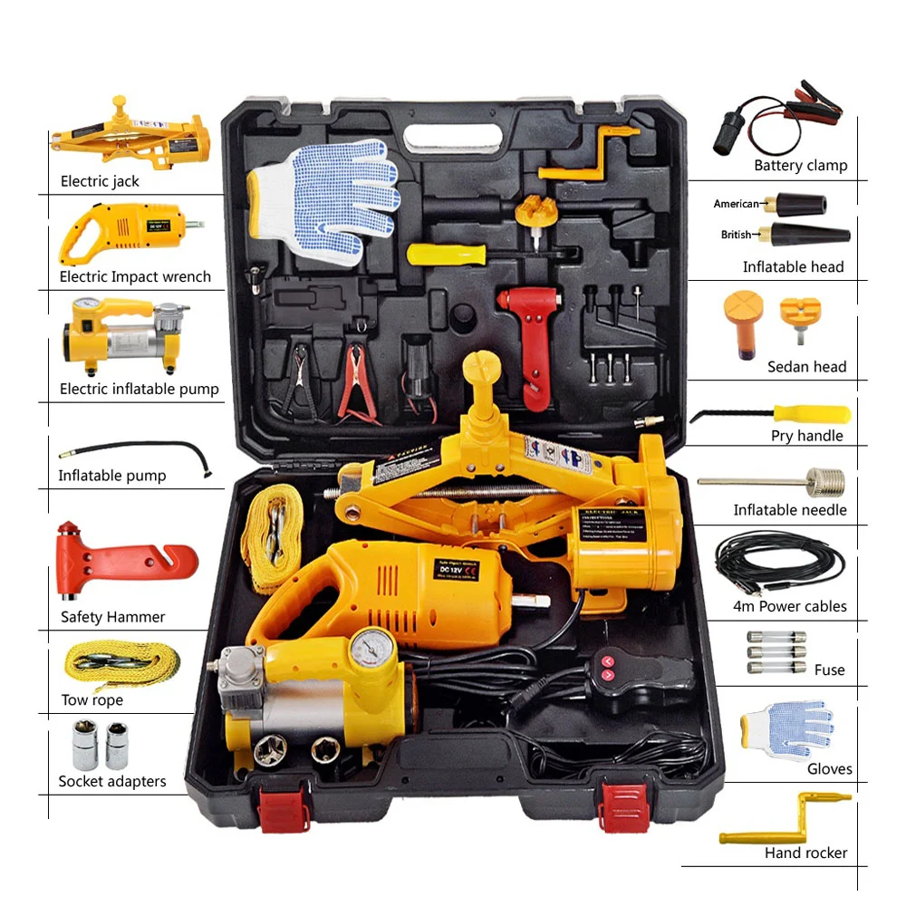 

TAWA wheel disassembly aid auto repair tool 1t mini scissor jack portable 12v dc electric hydraulic jack for car