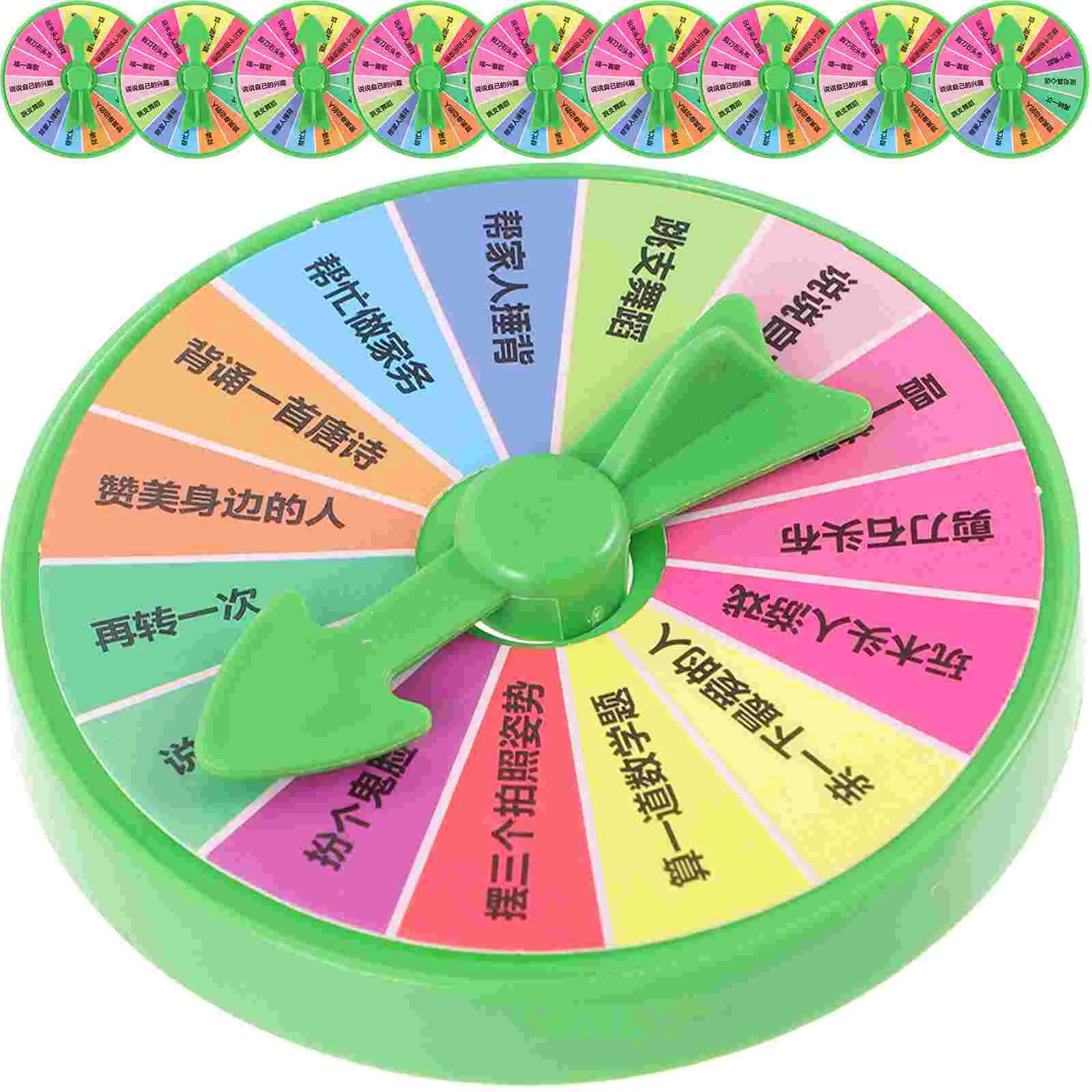 

10Pcs Party Punishment Wheel Children Wheel Prank Wheel Party Game Wheel Toy