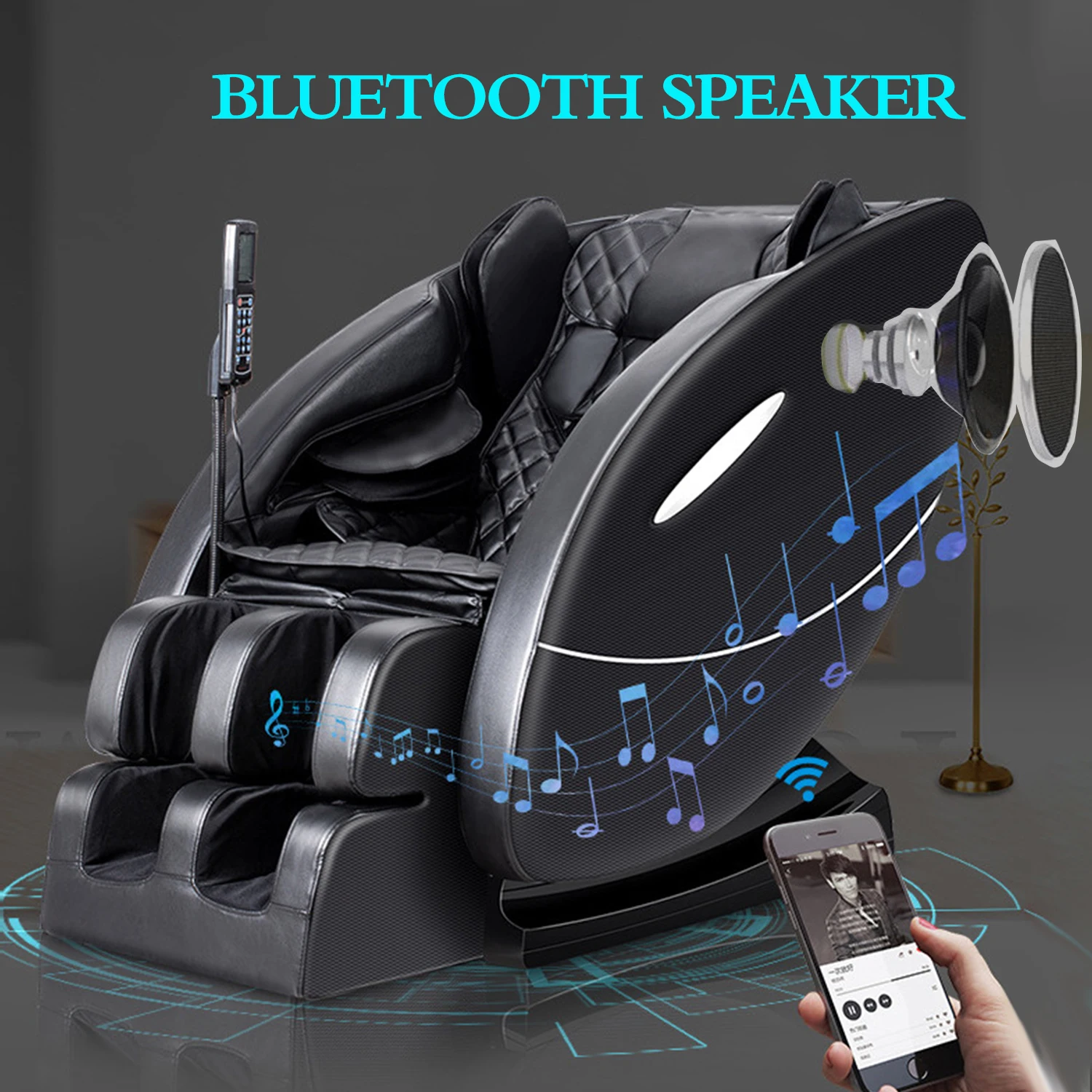 Роскошное Электрическое Кресло для массажа всего тела с нулевой гравитацией и