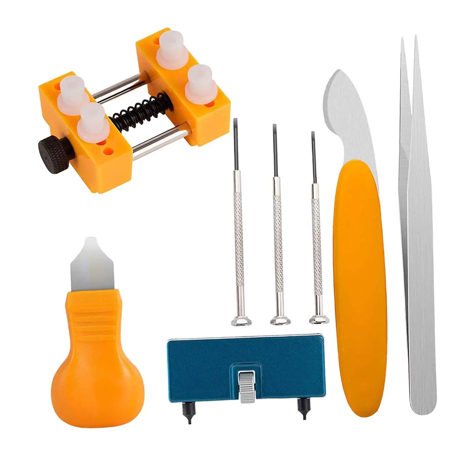 

6x Watch Repair kits Portable Tweezer Screwdriver Professional Watch Back Remover Tool for Repairing watch Covers Gaskets