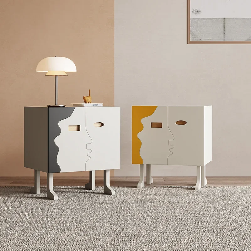 Прикроватный столик в гостиную спальню выдвижные ящики скандинавский мобильный