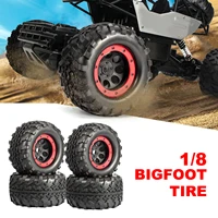 18 scale bigfoot truck tires and wheel rims with 17mm hex fit rc car model accessories 4pcsset