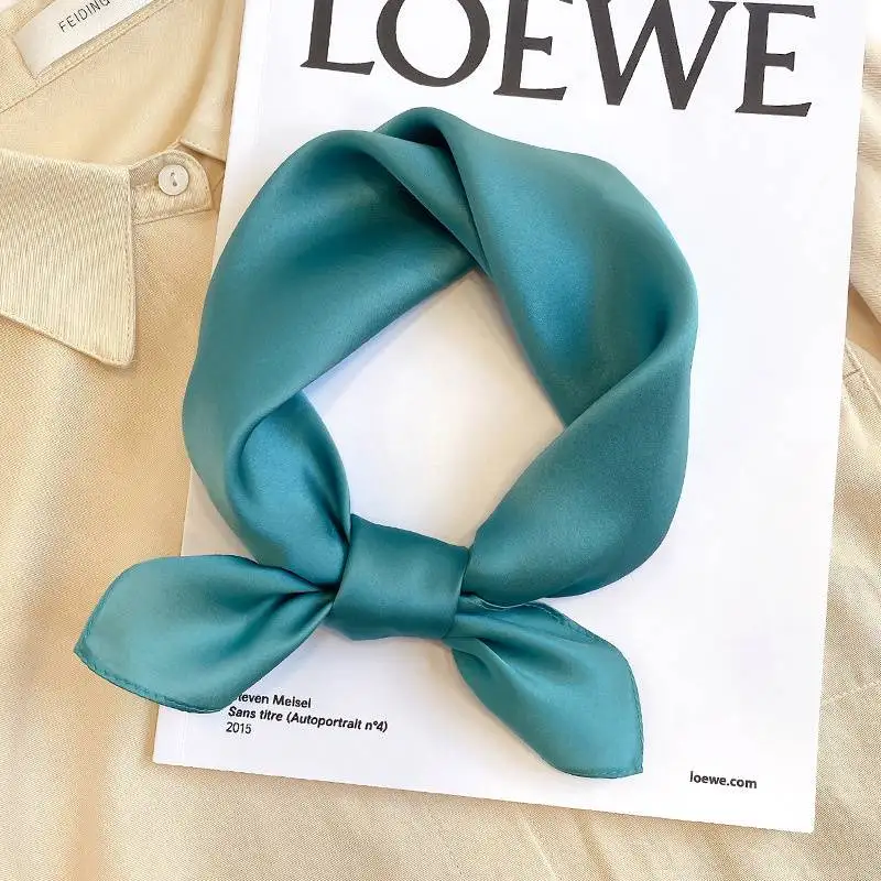 

Shawl Mulberry Silk New Solid Fashion Color Japanese and Korea Scarf Elegant