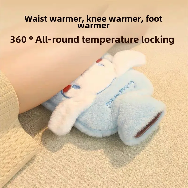 Sanrio бутылка для горячей воды Cinnamoroll мультфильм милая плюшевая грелка рук