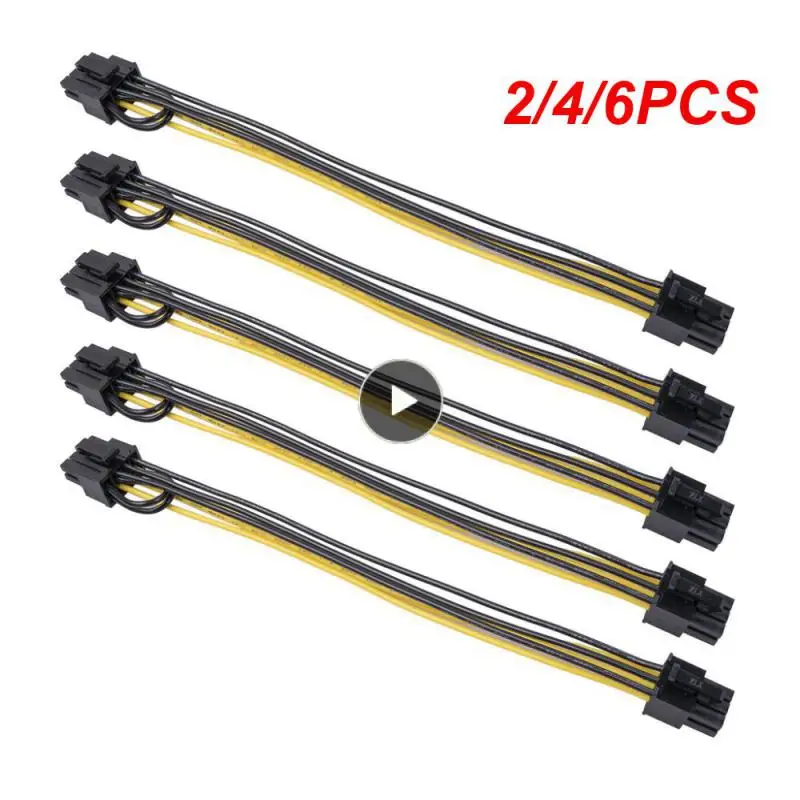 

2/4/6PCS Motherboard Graphics Card Graphics Video Card Power Cable 20/50cm Cable Express To Dual Data Cable Splitter
