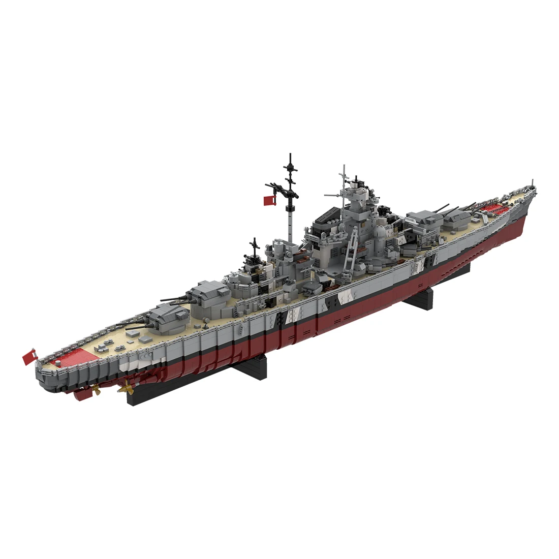 MOC-29408 1/200 UCS km Bismarck Battleship Набор строительных блоков военной  тематики игрушки (7164 шт.) | AliExpress