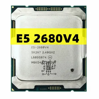 Original Xeon E5 2680 V4 LGA 2011-3 CPU Processor 2.4Ghz 14-core and 28 threads 120W E5-2680V4 Free Shipping 1