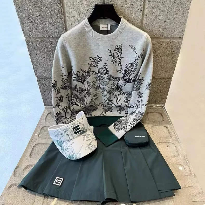 

Golf women's clothing 2023 New Autumn High Quality Sweater Jacket Fashion Sports Base Shirt Best Golf Wear